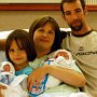The Whole Fam Damily!<br /><br />Carey, Clint & Jordan with the new twins, in the delivery room.<br /><br />